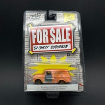 Jada Toys "For Sale" 1957 '57 Chevrolet Chevy Suburban Orange Diecast 1/64 Scale - $19.34