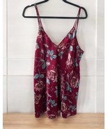 CACIQUE Lingerie Floral Roses Tank Slip Dress Sz 18/20 Adjustable Strap ... - $33.83 CAD
