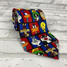 Looney Tunes Characters Stamp Tie Warner Brothers  - $11.69