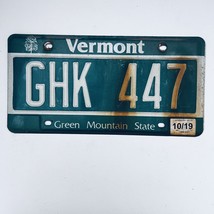 2019 United States Vermont Green Mountain Passenger License Plate GHK 447 - $336.54 MXN