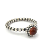 Authentic PANDORA Birthday Blooms July Carnelian Ring Sz 6.5, 190854CAR-... - $58.45 CAD