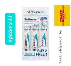 8 Packs  x 3 Sensodyne Toothbrush Deep Clean Soft Bristles for Sensitive Teeth - £93.34 GBP
