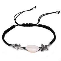 HI MAN Trendy Starfish Turtle Shell Bracelet Women Adjustable Handmade Creative  - £9.27 GBP