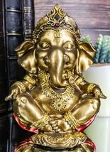 Vastu Hindu Elephant God Baby Ganesha Ganapati Sitting In Meditation Fig... - $26.47 CAD