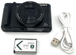 Sony Cyber-shot DSC HX90V Digital Camera 18.2MP 30X Zoom WiFi GPS Tested - $519.00