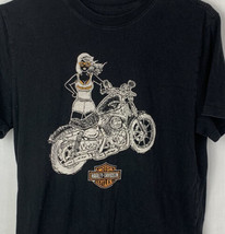Harley Davidson T Shirt Biker Motorcycle Mens Medium Short Sleeve Black - £19.97 GBP