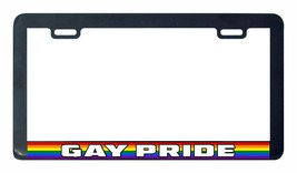 Gay pride Gay Lesbian pride rainbow LGBTQ license plate frame - £6.31 GBP