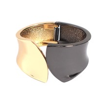 MANILAI Mixed Color Alloy Big Cuff Bracelets For Women New Fashion Metal Stateme - £10.72 GBP