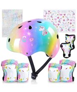 Kids Helmet, Toddler Bike Helmet with DIY Stickers Unicorn Knee Pads and... - $1,137.18 MXN