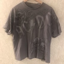 Liquid Blue  AC/DC  Gray XL Hells Bells Short Sleeve Graphic T Shirt - £6.29 GBP