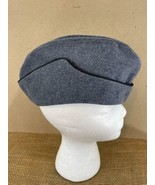 Womens 7 1/4 Blue Wool Vintage 50s/60s Garrison Military Uniform Cap - £38.87 GBP