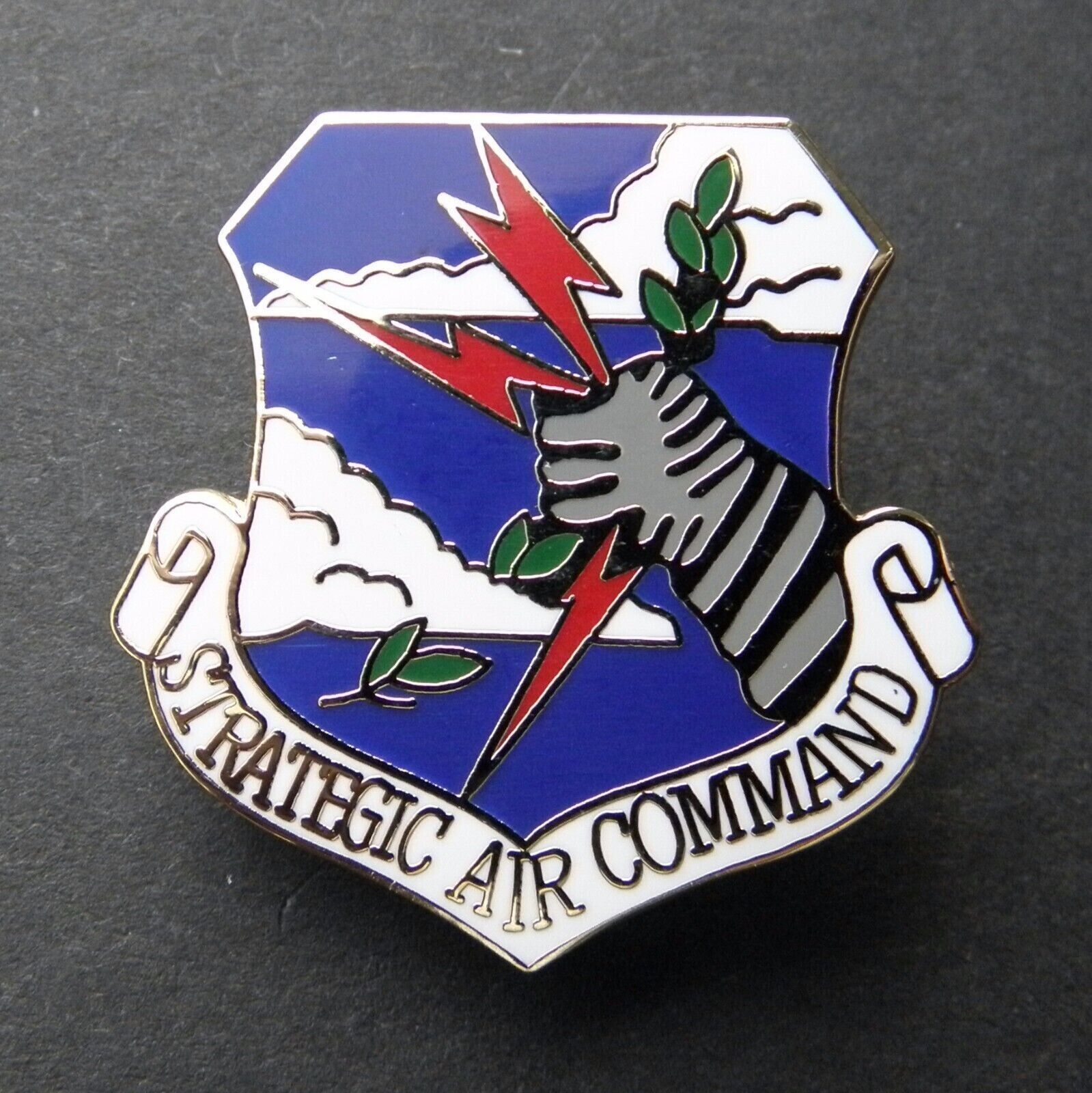 Strategic Air Command USAF Air Force Lapel Pin 1.1 inches - £4.51 GBP