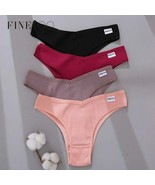 Cotton Brazilian Panties Women Sexy V Waist G-String Underwear Female T- - $21.08 CAD