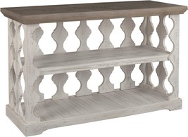 Havalance Farmhouse Sofa Table By Signature Design By Ashley, Gray And W... - £217.78 GBP
