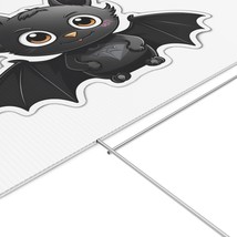 Cartoon Bat Yard Sign for Kids, Heavy-Duty Corrugated Plastic with Metal... - $46.35