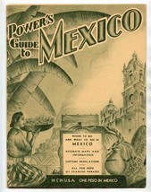 1937 Power&#39;s Guide to Mexico Maps Photos Information Spanish Phrases  - £37.89 GBP