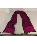 RUYISA Purple Black 100% Viscosa Scarf Wrap Around Extremely Soft Colorf... - €9,32 EUR
