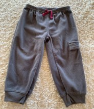 Child Of Mine Boys Gray Fleece Jogger Pants Pocket 18 Months - £3.86 GBP
