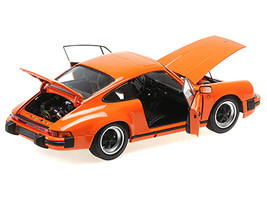 1983 Porsche 911 Carrera Coupe 3.2 Orange 1/18 Diecast Model Car by Mini... - £167.58 GBP