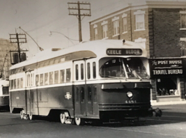 Toronto Transit Commission TCC #4484 Keele Bloor Streetcar Photo Goodyear Tires - £7.09 GBP