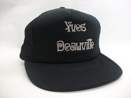Yves Beauville Hat Vintage Black Snapback Trucker Cap - £15.74 GBP
