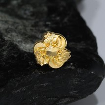 18K Véritable Or Indien Femme Meilleur Cadeaux Nez Clou Nez Bague Push Broche - $38.08