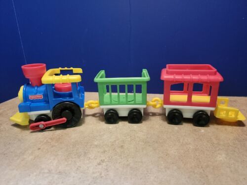 FISHER PRICE Little People Chunky Circus Zoo Train 3 PC Set 1991 See Pictures  - $19.88