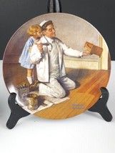 Norman Rockwell &quot;The Painter&quot; Collectors Plate Edwin M. Knowles Papers Inc 1983 - £4.79 GBP