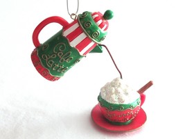 Carlton Cards &quot;Between Friends&quot; Cafe Latte Christmas Tree Ornament 1999 - $9.50