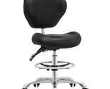 Ergonomic Adjustable Drafting Chair With Backrest Footrest High-Density ... - $265.99