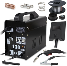 Commercial MIG 130 AC Flux Core Wire Automatic Feed Welder Welding Machine W/Fre - $197.66