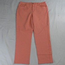 Gloria Vanderbilt 16 Short Amanda Classic Taper Peach Orange Stretch Womens Jean - £12.18 GBP