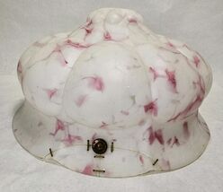 Art Deco Glass Hanging Goldfish Bowl Flycatcher Lampshade Opaque Glass R... - $98.51