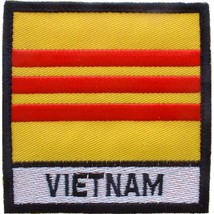 Vietnam Flag Patch Red &amp; Yellow 3&quot; - £7.16 GBP