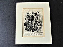 Young Boys from book by HORATIO ALGER- Circa1869 Original Limited Ed. Print. - £15.57 GBP