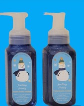 2 Bath &amp; Body Works Frosted Coconut Snowball Feeling Frosty Foaming Hand Soap - £11.77 GBP