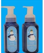 2 BATH &amp; BODY WORKS FROSTED COCONUT SNOWBALL FEELING FROSTY FOAMING HAND... - £11.51 GBP