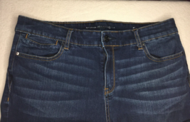Chico&#39;s Platinum Blue Stretch Denim Mid-Rise 5-POCKET Jeans/Jeggings Sz 1.5 - £13.14 GBP