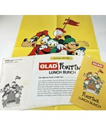 Vtg 80s Disney Wall Poster Coloring Activity Book Glad Mail In Ephemera ... - $19.79