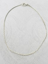 Vintage Silver Tone Metal Chain Anklet - $3.50