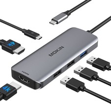 Docking Station USB C to Dual HDMI Adapter, MOKiN USB C Hub Dual HDMI Mo... - £36.16 GBP
