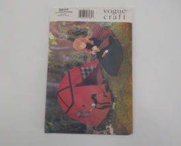 Vogue Craft Pattern #9832 18&quot; Camping Set Tent Knapsack Sleeping Bag Uncut 1998 - £14.17 GBP