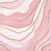 Rose and Gold All Day Geode 3-Ply Lunch Napkins Wedding Bridal Decorations - £8.83 GBP