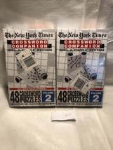 Lot Of 2 Crossword Companion Vol 2 New York Times Roll A Puzzle Lot Set ... - £9.38 GBP