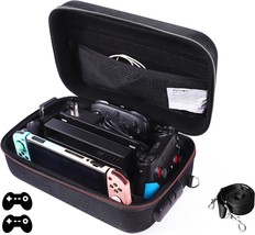 Locking Carrying Case For Nintendo Switch Protective Hardshell Travel Messenger - £31.96 GBP