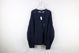 New Banana Republic Mens 2XL XXL Brushed Ribbed Knit Long Sleeve Sweater Blue - £45.93 GBP