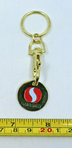 Safeway Grocery Store Supermarket Cart Coin Collectible Logo Keychain SA Gold  - £15.04 GBP