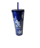 Starbucks Disneyland Mickey Mouse Tumber Cup Blue Stars Sparkly Limited ... - £32.74 GBP