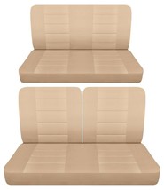 Front 50/50 top and solid Rear bench seat covers fits 1960-67 Chevy Impala 2 dr - $130.54