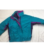 VTG Columbia Bugaboo Womens L 2-in-1 Ski Coat Jacket Green Purple USA  - £44.41 GBP